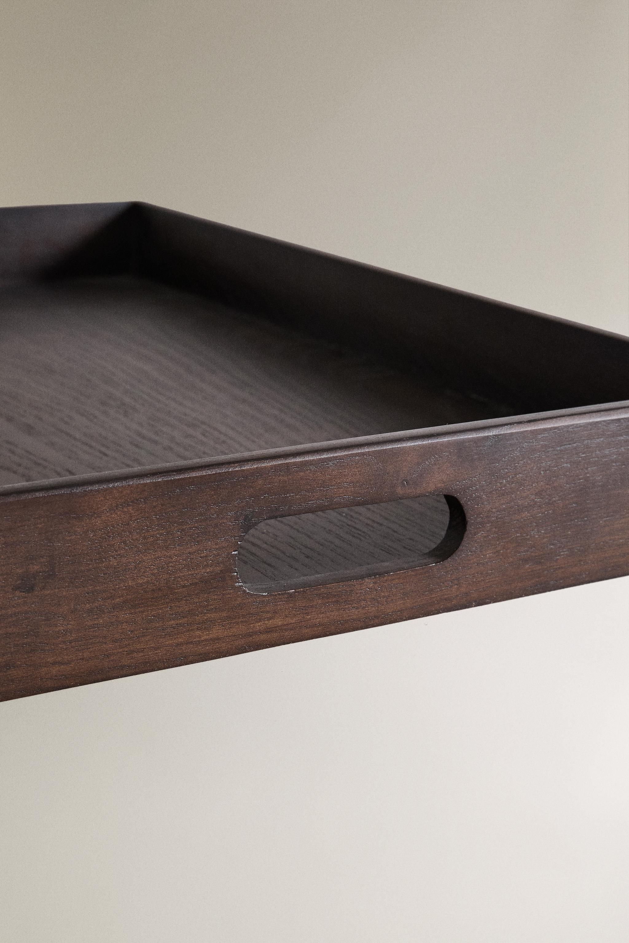 WOODEN BATHROOM TRAY